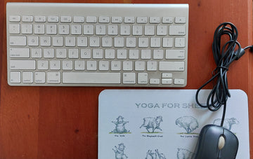 Yoga for Sheep Mousepad
