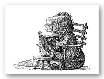 Canvas Print - Tuatara reading