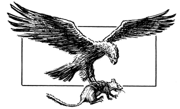 Redwall Loamhedge - Buzzard with Jiboa final art (appears in the book)