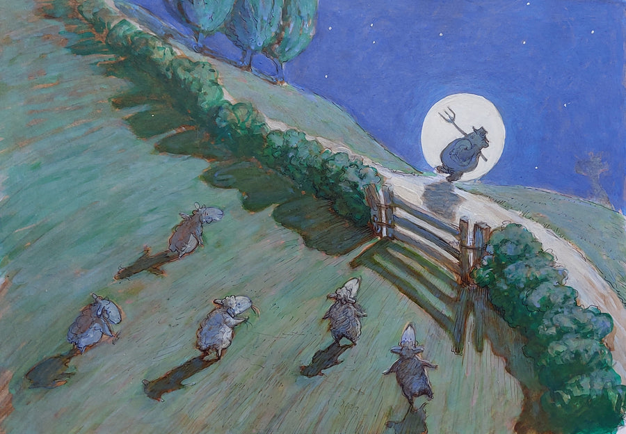 McPhee Moonlight - original art