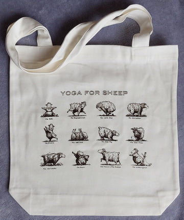 Yoga for Sheep Tote Bag