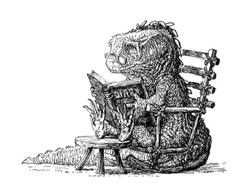 Canvas Print - Tuatara reading