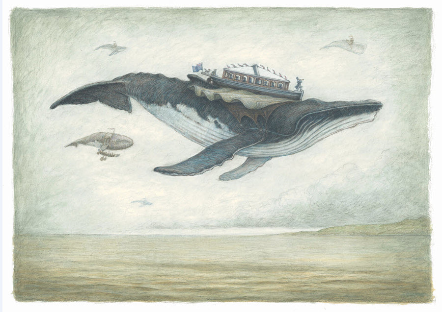 Flying Whales - Set of 3 prints