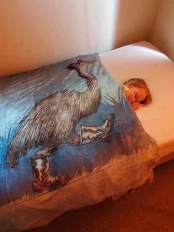 Cosy Blankets - Flying Kiwis and Moa with Chicks